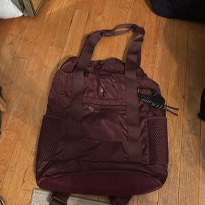 Sweaty Betty convertible tote bag/backpack